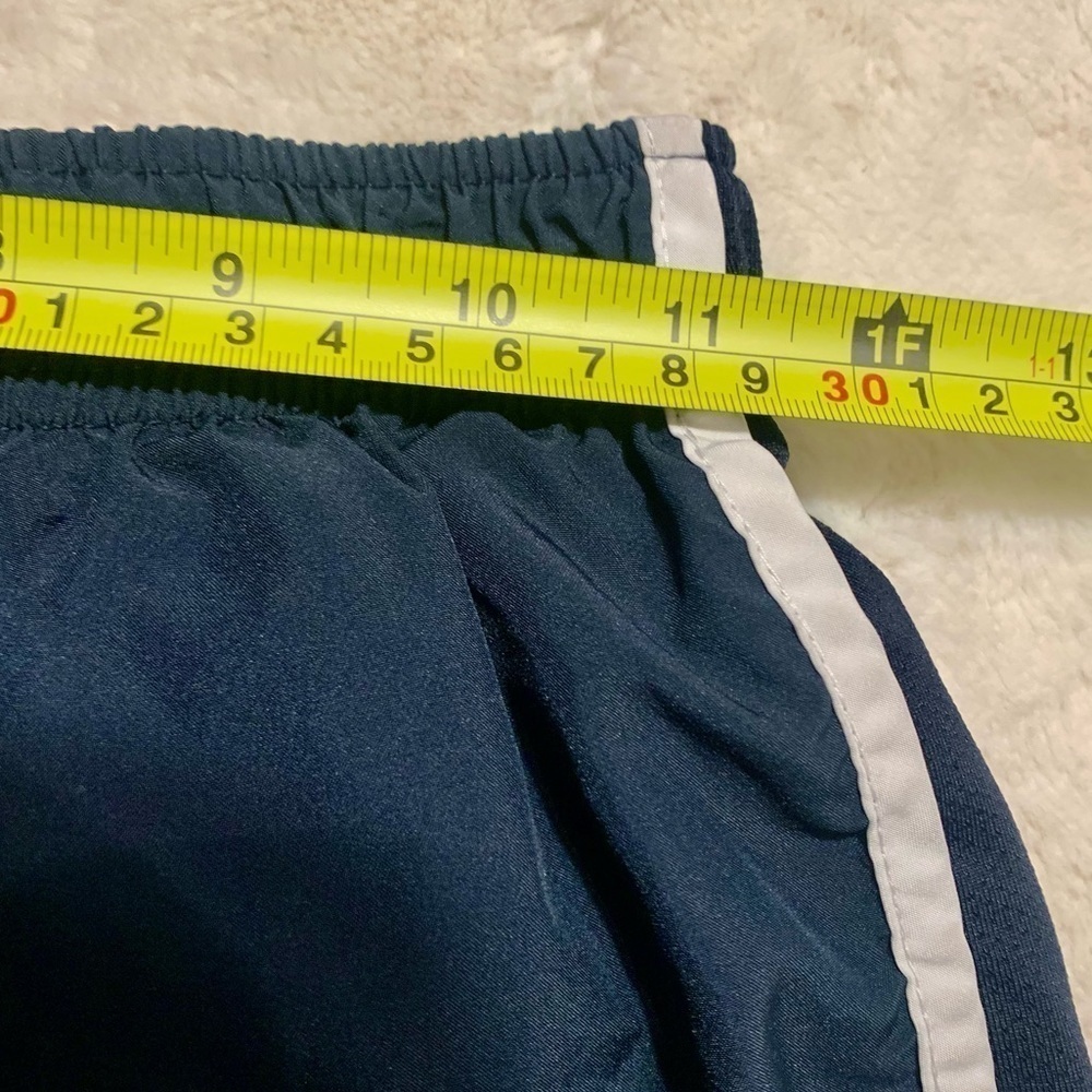 Nike Dri-Fit Shorts XS Dark Navy Blue White Trim Athletic Running Bikini Liner - Picture 12 of 12
